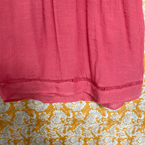 Harve Bernard Pink Flowy Ruffle Sleeve Top - Picture 2 of 6